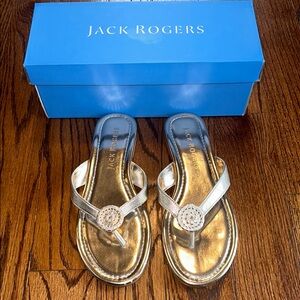 Jack Rogers Rowan Flip Flop Platinum
